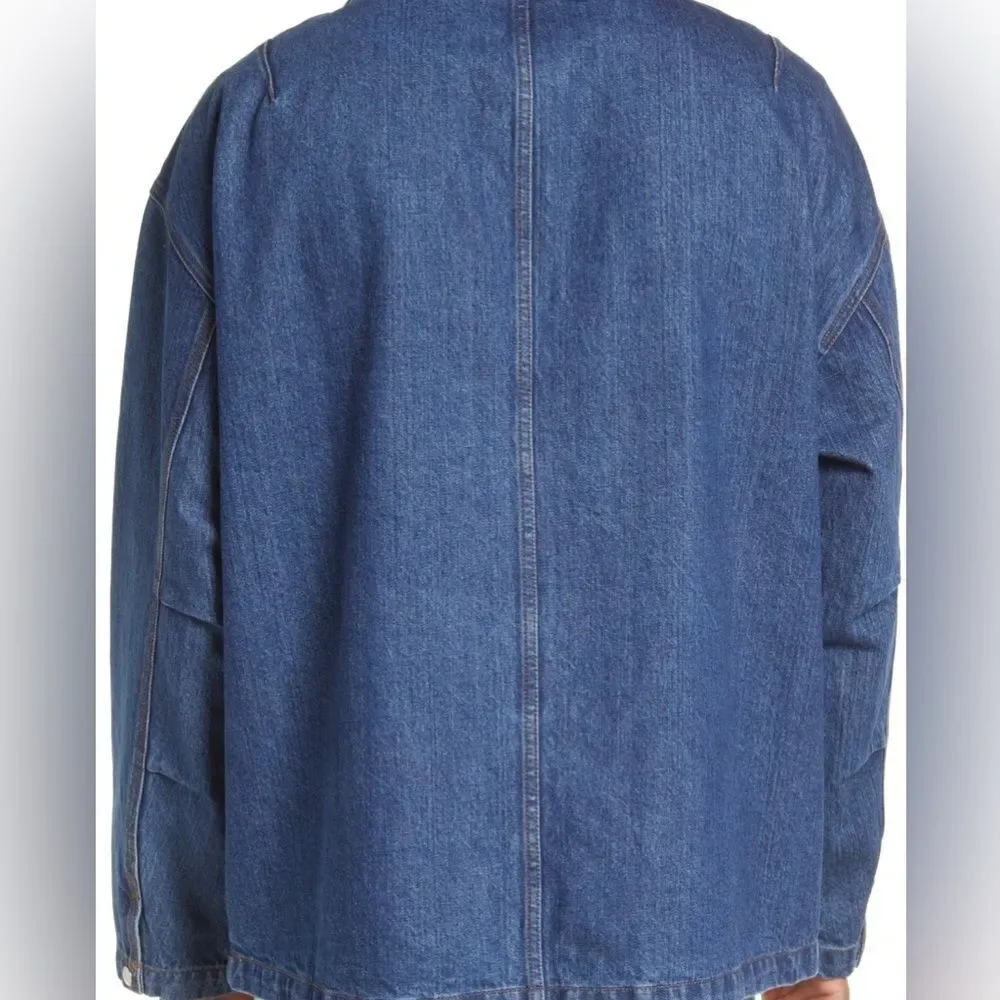 Frame NWT denim windbreaker anorak jacket